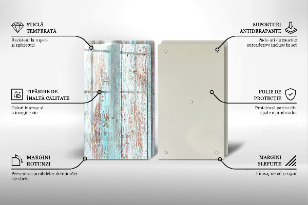 Copri piano cottura in vetro Vecchie tavole d'epoca