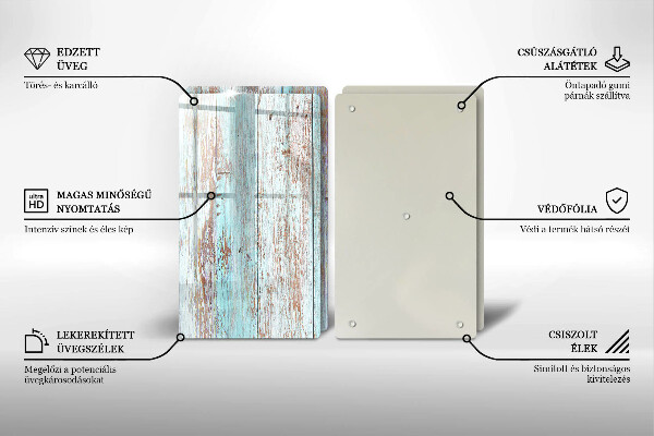Copri piano cottura in vetro Vecchie tavole d'epoca