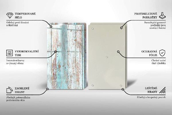 Copri piano cottura in vetro Vecchie tavole d'epoca