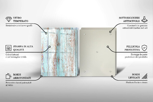Copri piano cottura in vetro Vecchie tavole d'epoca