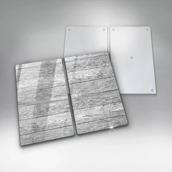 Copri piano cottura in vetro Vecchie tavole di legno