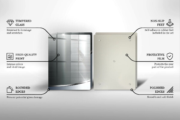 Copri piano cottura in vetro Modello di astrazione in metallo