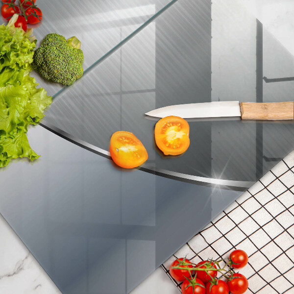 Copri piano cottura in vetro Modello di astrazione in metallo