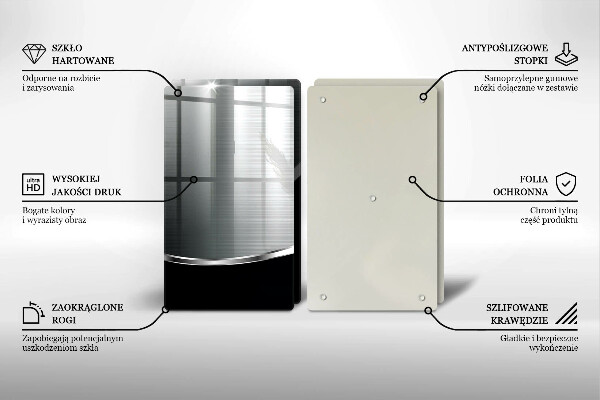 Copri piano cottura in vetro Astrazione con metallo
