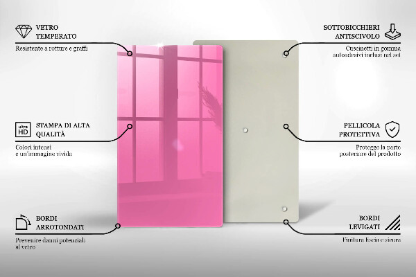 Copri piano cottura Colore rosa