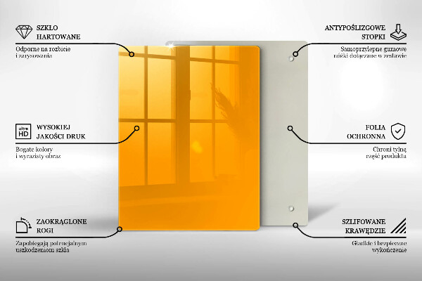 Copri piano cottura Colore giallo scuro