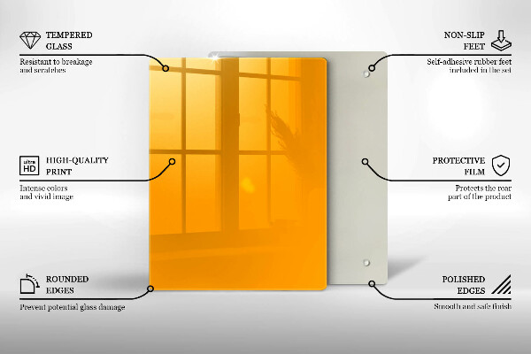 Copri piano cottura Colore giallo scuro