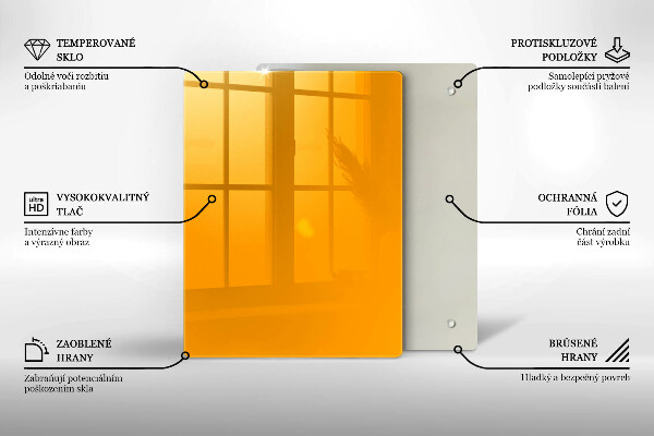 Copri piano cottura Colore giallo scuro