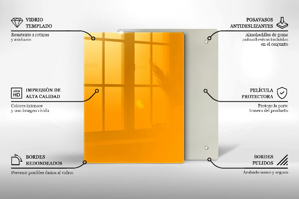 Copri piano cottura Colore giallo scuro