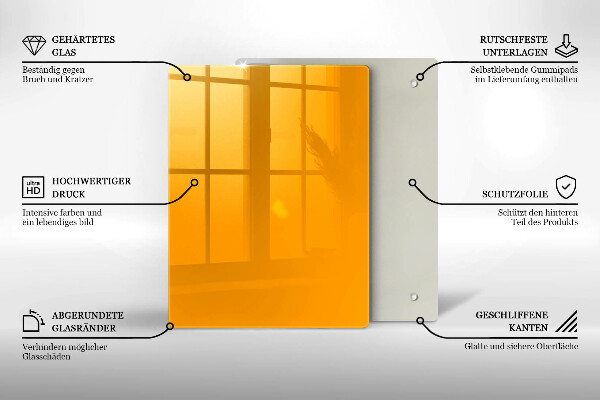 Copri piano cottura Colore giallo scuro