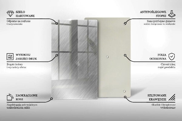 Copri piano induzione Sfondo con struttura in metallo