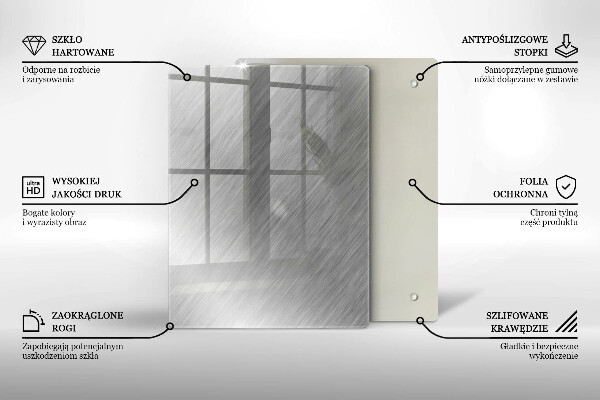 Copri piano induzione Sfondo con struttura in metallo