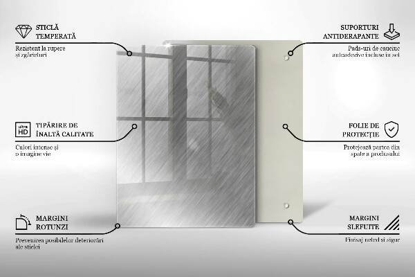 Copri piano induzione Sfondo con struttura in metallo