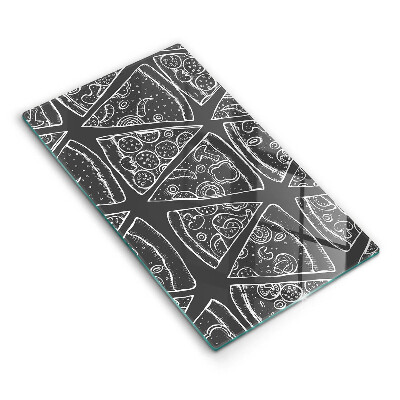 Copri fornello cucina Illustrazione della pizza