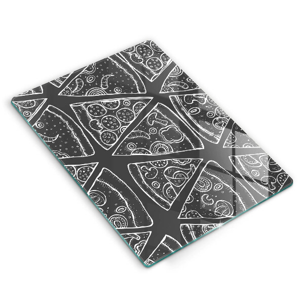 Copri fornello cucina Illustrazione della pizza