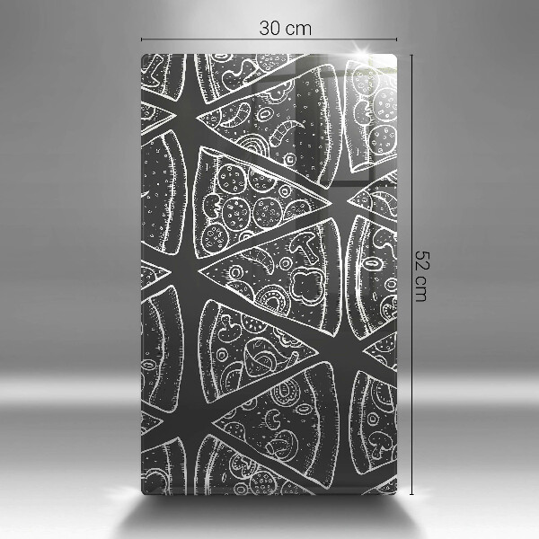 Copri fornello cucina Illustrazione della pizza