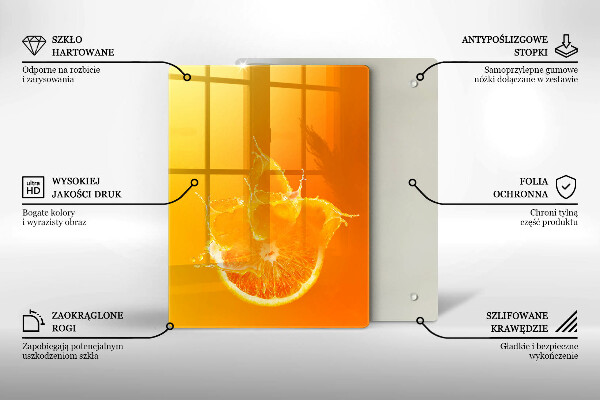 Copri fornello cucina Succoso frutto arancione