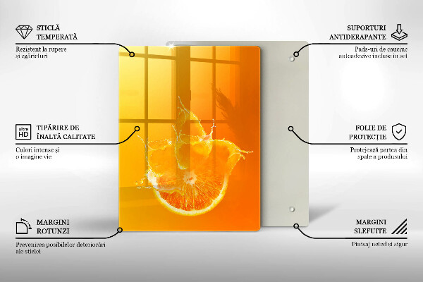 Copri fornello cucina Succoso frutto arancione