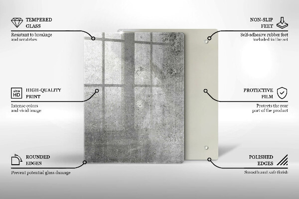 Copri piano cottura Struttura concreta