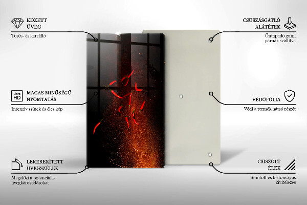 Copri piano cottura Peperoncini piccanti