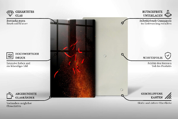 Copri piano cottura Peperoncini piccanti