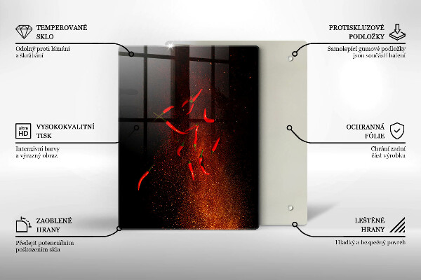 Copri piano cottura Peperoncini piccanti