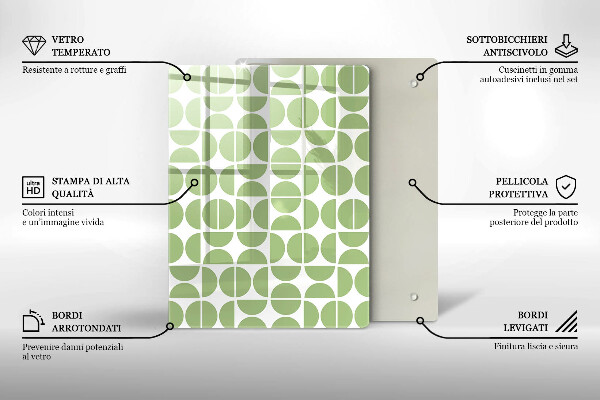 Copri piano induzione Modello di forme boho