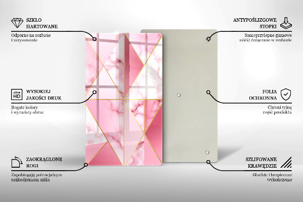 Copri piano induzione Marmo geometrico