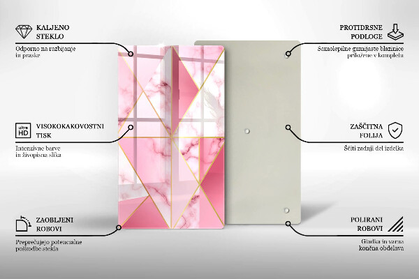 Copri piano induzione Marmo geometrico
