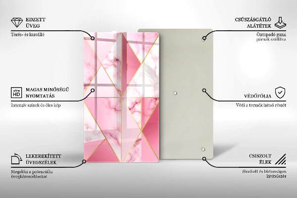 Copri piano induzione Marmo geometrico
