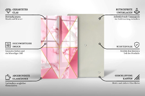 Copri piano induzione Marmo geometrico
