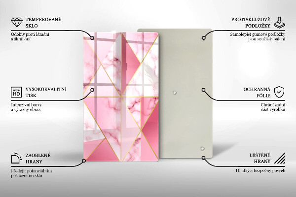 Copri piano induzione Marmo geometrico