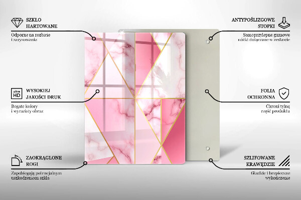 Copri piano induzione Marmo geometrico