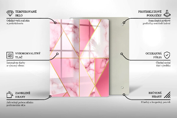 Copri piano induzione Marmo geometrico