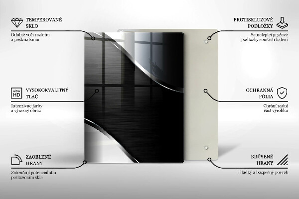 Copri piano induzione Astrazione del metallo