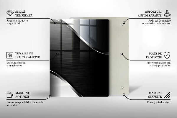 Copri piano induzione Astrazione del metallo