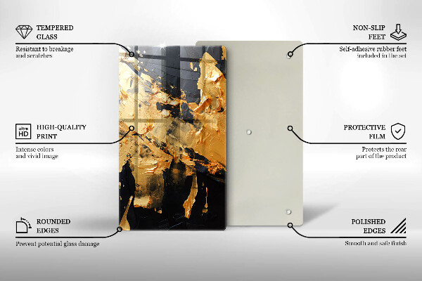 Copri piano cottura Texture di vernice elegante