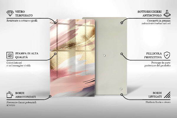 Copri piano cottura Macchie pastello