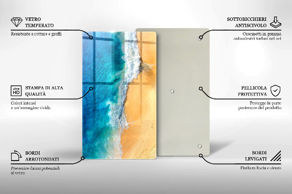 Copri piano cottura Spiaggia e mare