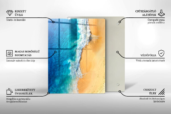 Copri piano cottura Spiaggia e mare