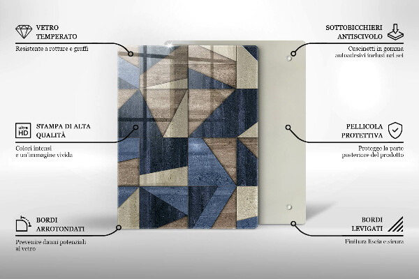 Copri piano cottura Astrazione geometrica