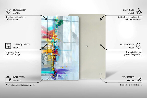 Copri piano cottura Astrazione dipinta