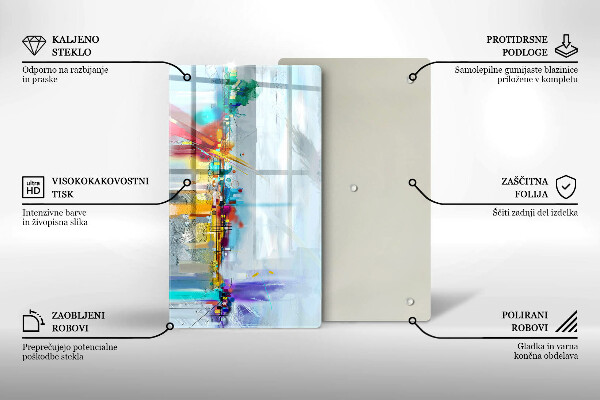Copri piano cottura Astrazione dipinta