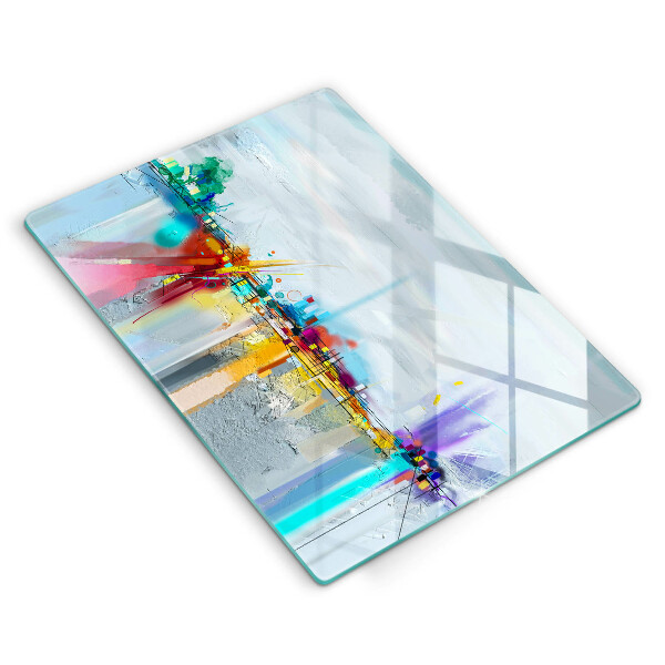 Copri piano cottura Astrazione dipinta