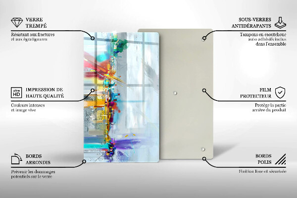 Copri piano cottura Astrazione dipinta