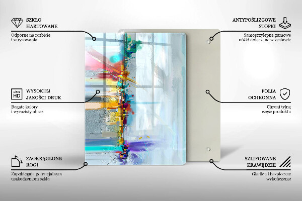 Copri piano cottura Astrazione dipinta