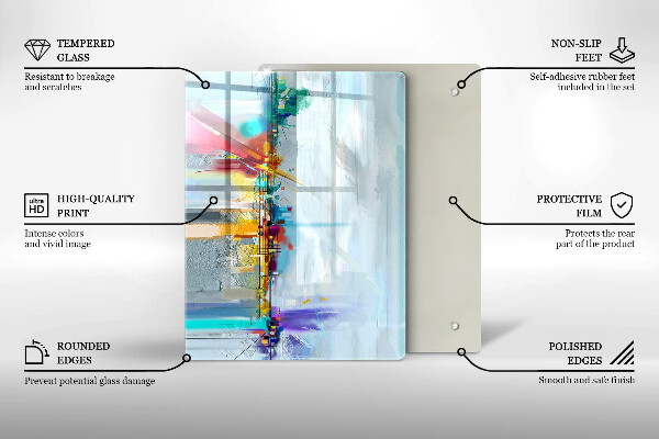 Copri piano cottura Astrazione dipinta