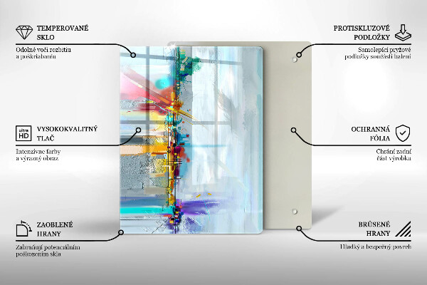 Copri piano cottura Astrazione dipinta