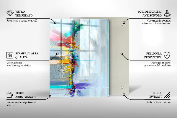 Copri piano cottura Astrazione dipinta