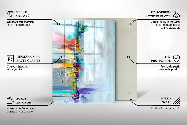 Copri piano cottura Astrazione dipinta
